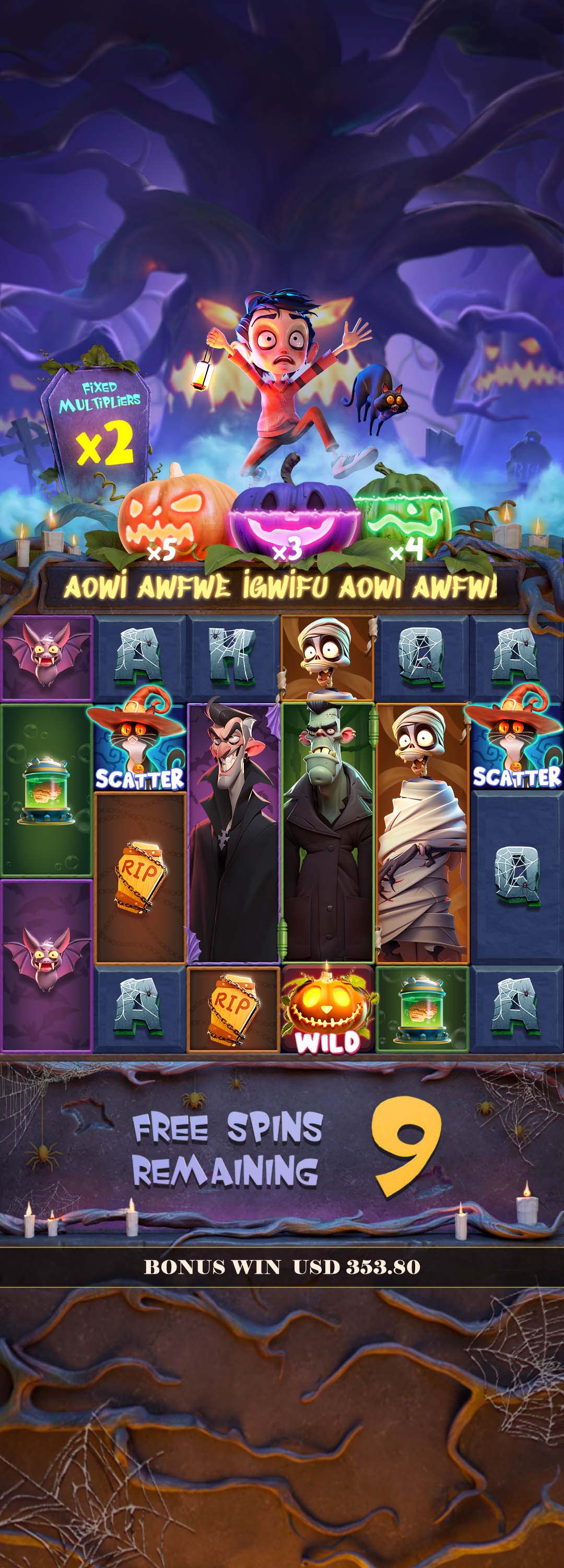 Free Spins Screen 