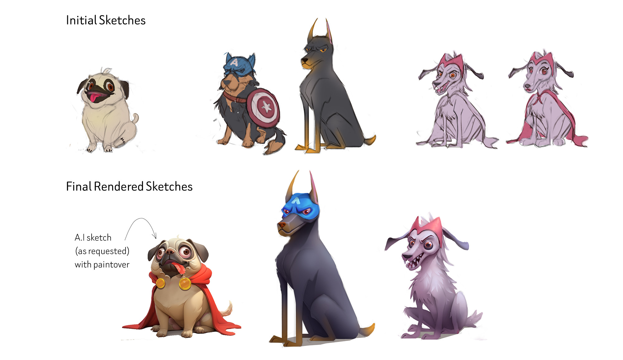 Dog Concept Sketches